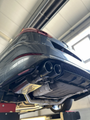 REAPER V4 ECE Klappenauspuff Golf R Variant 4 x 101 rund schwarz